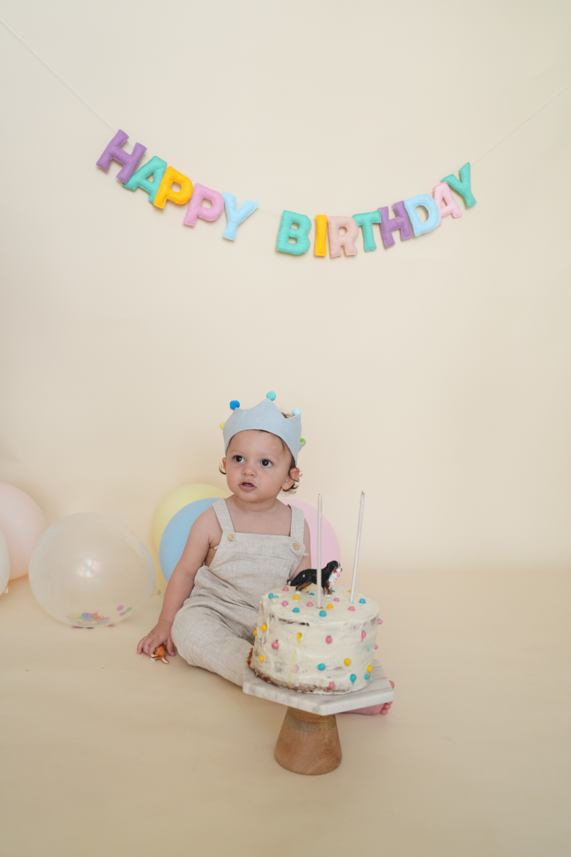 Happy Birthday Banner - Pastel Renkler