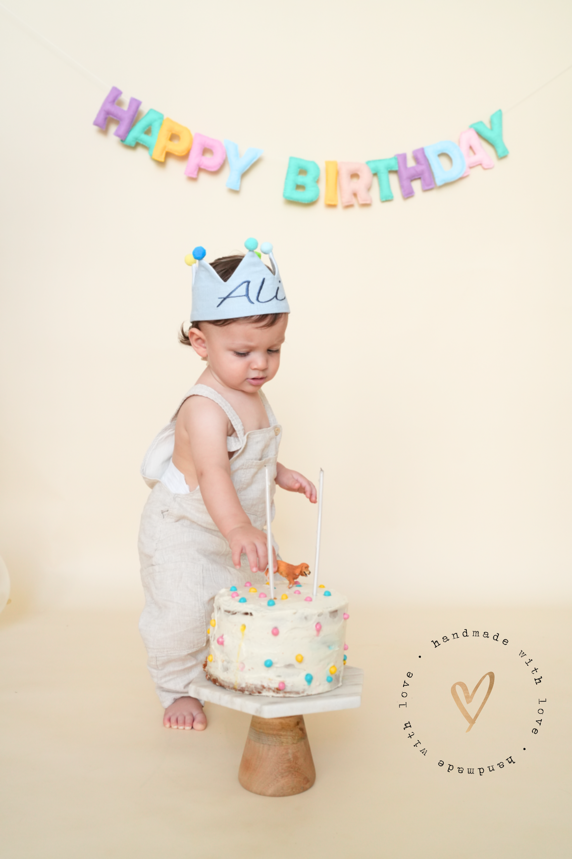 Happy Birthday Banner - Pastel Renkler