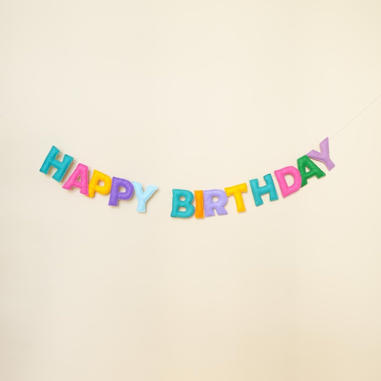 Happy Birthday Banner - Canlı Renkler